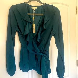 Max Studio Ruffled Blouse S